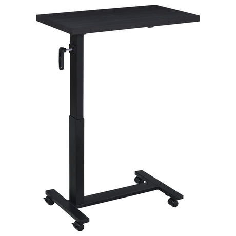 Westpark Black Height Adjustable Mobile Bedroom C-Table Side Table from Coaster - Luna Furniture