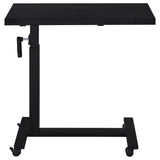Westpark Black Height Adjustable Mobile Bedroom C-Table Side Table from Coaster - Luna Furniture
