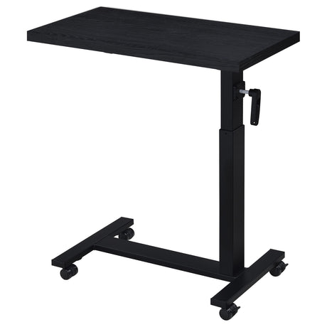 Westpark Black Height Adjustable Mobile Bedroom C-Table Side Table from Coaster - Luna Furniture
