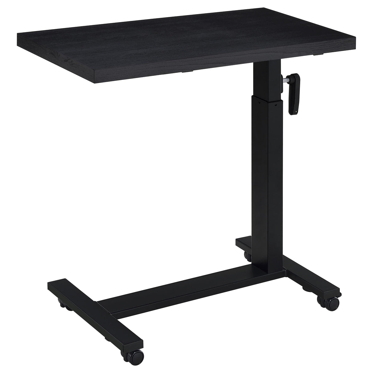 Westpark Black Height Adjustable Mobile Bedroom C-Table Side Table from Coaster - Luna Furniture