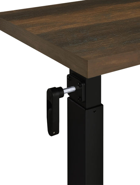 Westpark Dark Pine Height Adjustable Mobile Bedroom C-Table from Coaster - Luna Furniture