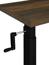 Westpark Height Adjustable Mobile Bedroom C-Table Dark Pine from Coaster - Luna Furniture