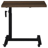 Westpark Height Adjustable Mobile Bedroom C-Table Dark Pine from Coaster - Luna Furniture