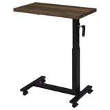 Westpark Height Adjustable Mobile Bedroom C-Table Dark Pine from Coaster - Luna Furniture