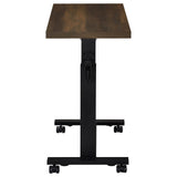 Westpark Height Adjustable Mobile Bedroom C-Table Dark Pine from Coaster - Luna Furniture
