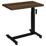Westpark Height Adjustable Mobile Bedroom C-Table Dark Pine from Coaster - Luna Furniture