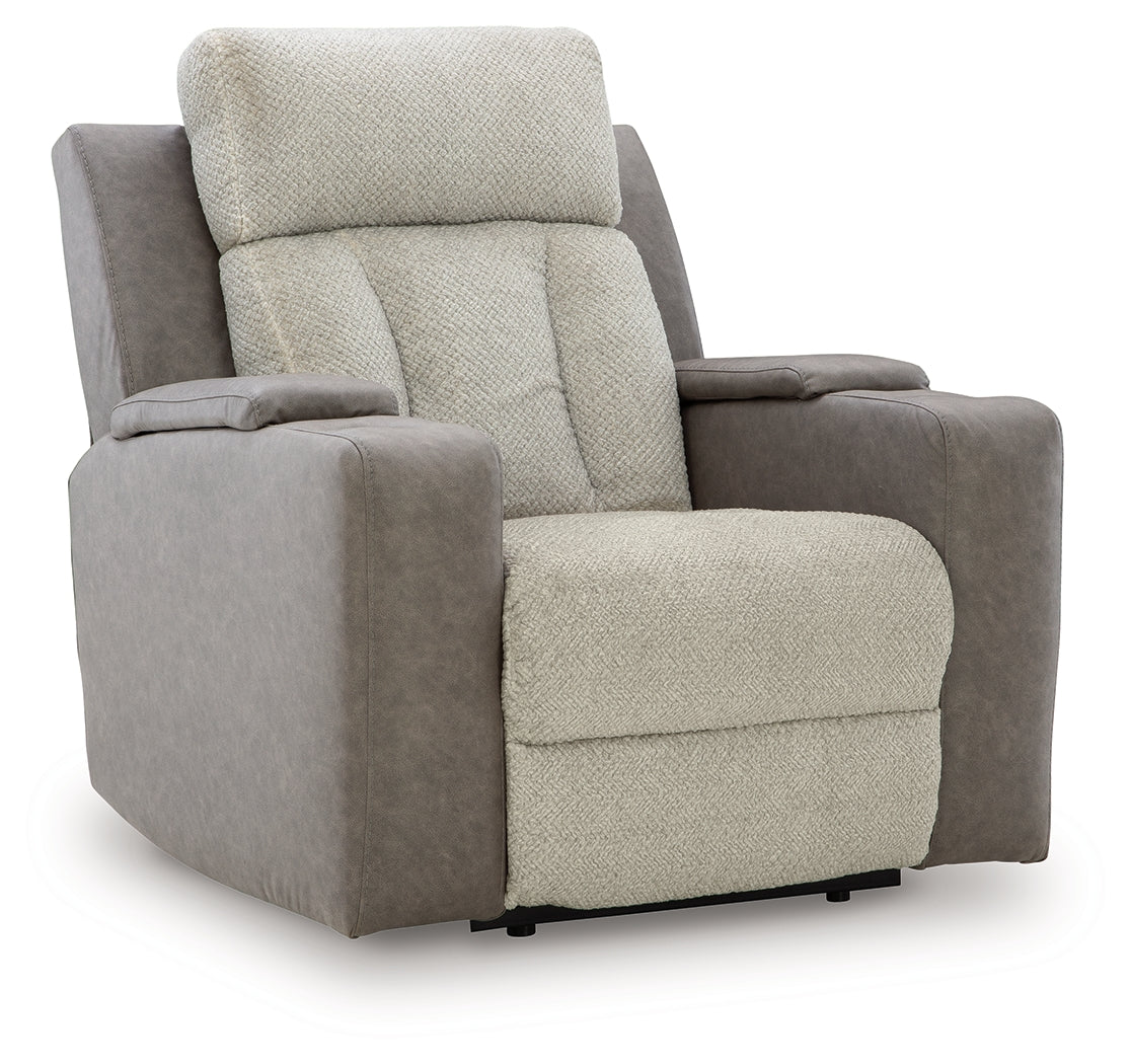 WhipLash Sisal Power Recliner from Ashley - Luna Furniture