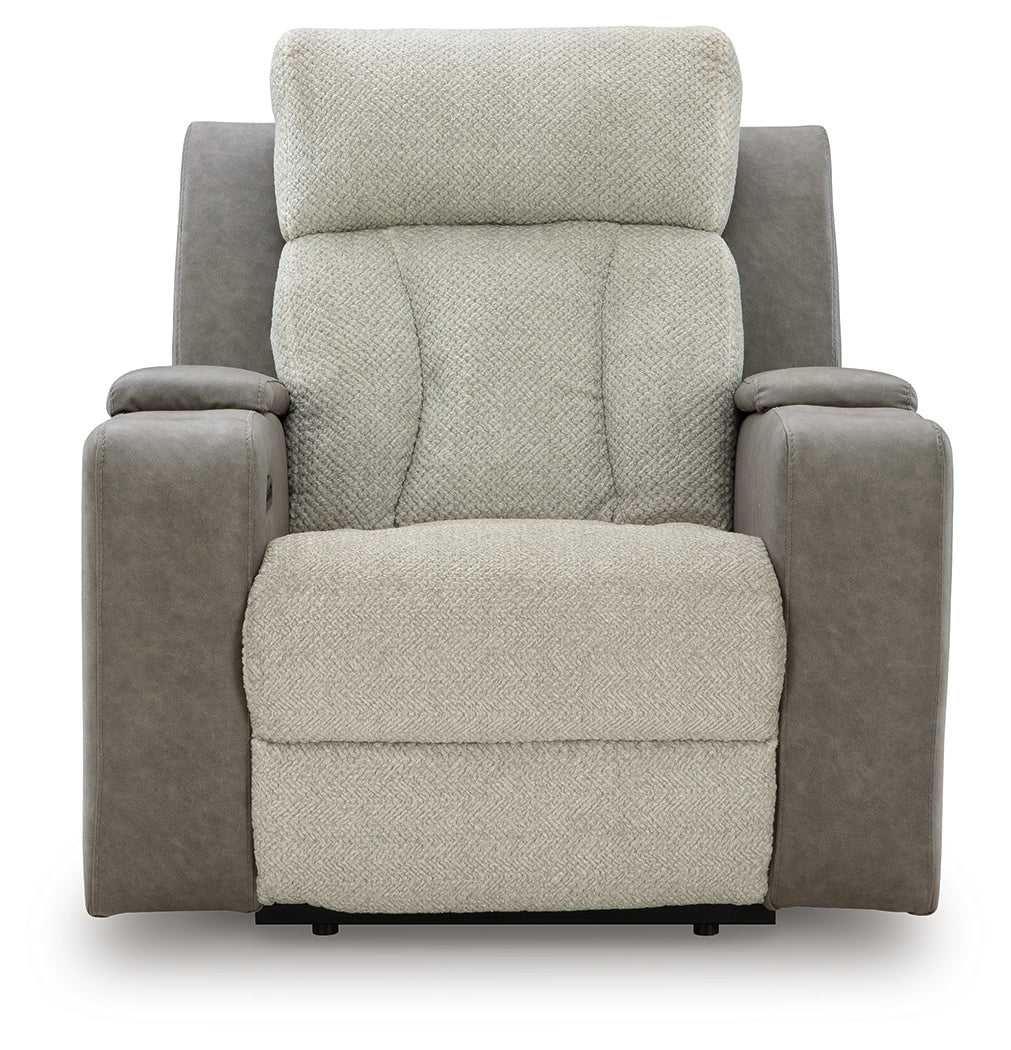 WhipLash Sisal Power Recliner from Ashley - Luna Furniture
