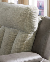 WhipLash Sisal Power Reclining Loveseat with Console from Ashley - Luna Furniture