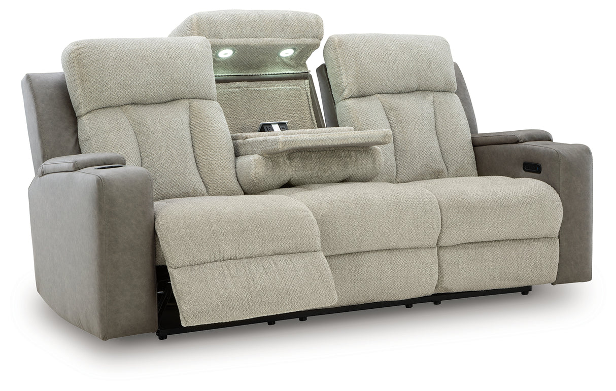 WhipLash Sisal Power Reclining Sofa from Ashley - Luna Furniture