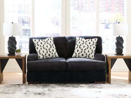 Whitmore Manor Black Pearl Loveseat from Ashley - Luna Furniture