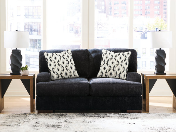 Whitmore Manor Black Pearl Loveseat