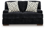Whitmore Manor Black Pearl Loveseat from Ashley - Luna Furniture