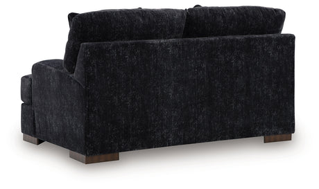 Whitmore Manor Black Pearl Loveseat from Ashley - Luna Furniture
