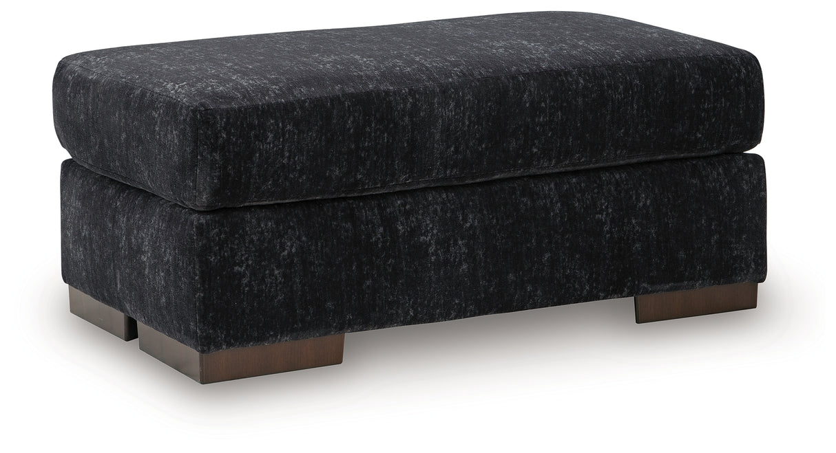Whitmore Manor Black Pearl Ottoman from Ashley - Luna Furniture