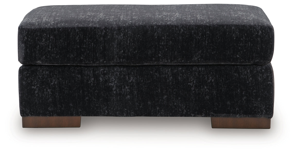 Whitmore Manor Black Pearl Ottoman from Ashley - Luna Furniture