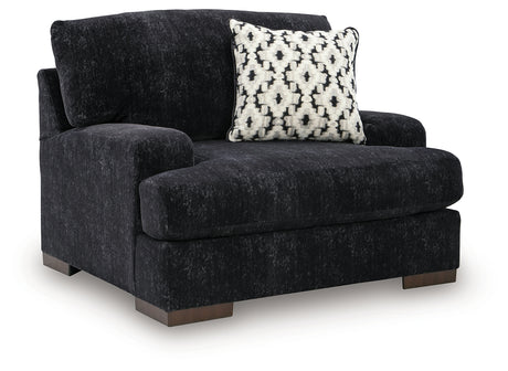 Whitmore Manor Black Pearl Oversized Chair from Ashley - Luna Furniture