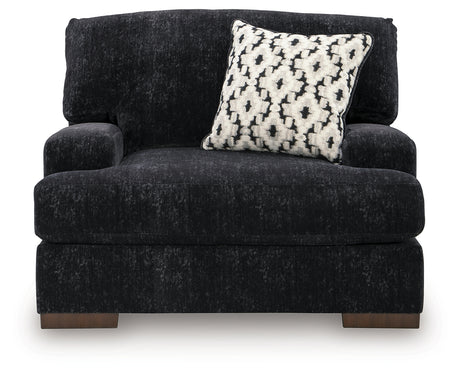 Whitmore Manor Black Pearl Oversized Chair from Ashley - Luna Furniture
