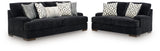 Whitmore Manor Sofa and Loveseat in Black Pearl from Ashley - Luna Furniture