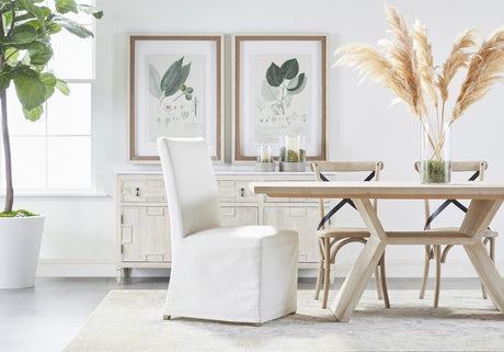 Emerie Media Sideboard in White Wash Pine, White Quartz from Essentials For Living - Luna Furniture