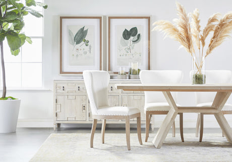 Emerie Media Sideboard in White Wash Pine, White Quartz from Essentials For Living - Luna Furniture
