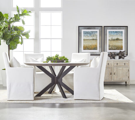 Emerie Media Sideboard in White Wash Pine, White Quartz from Essentials For Living - Luna Furniture