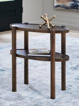 Wiattbury Gray Brown Accent Table from Ashley - Luna Furniture