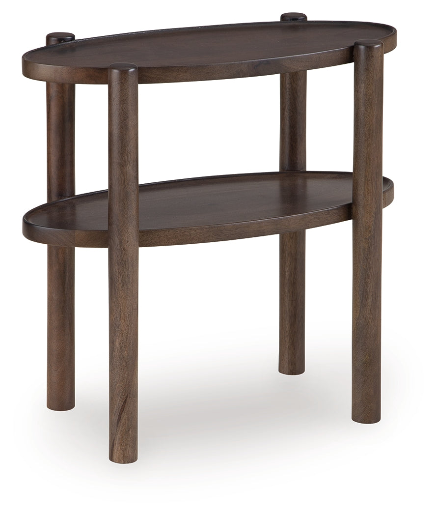 Wiattbury Gray Brown Accent Table from Ashley - Luna Furniture