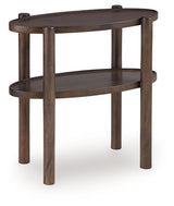 Wiattbury Gray Brown Accent Table from Ashley - Luna Furniture