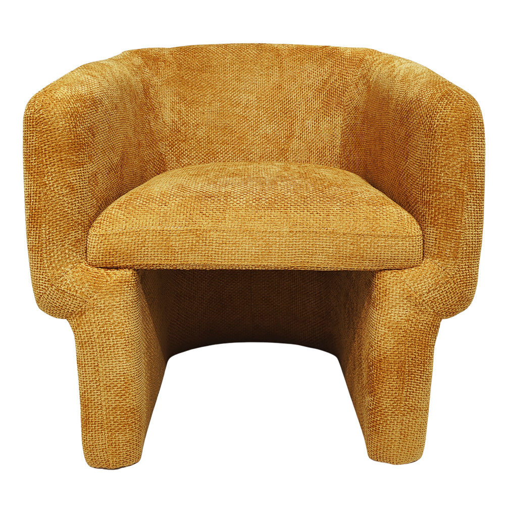 Wichita Gold Chenille Lounge Chair from Midinmod - Luna Furniture