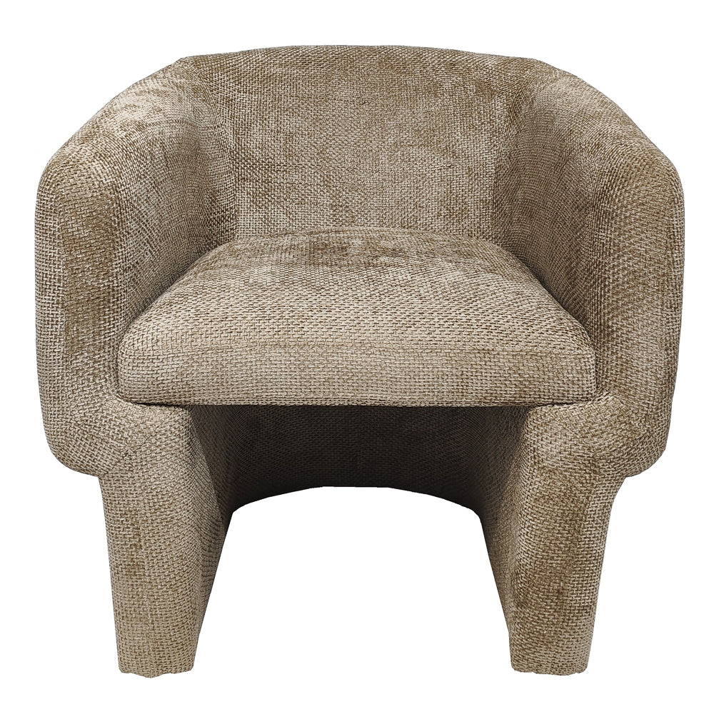 Wichita Light Brown Chenille Lounge Chair from Midinmod - Luna Furniture