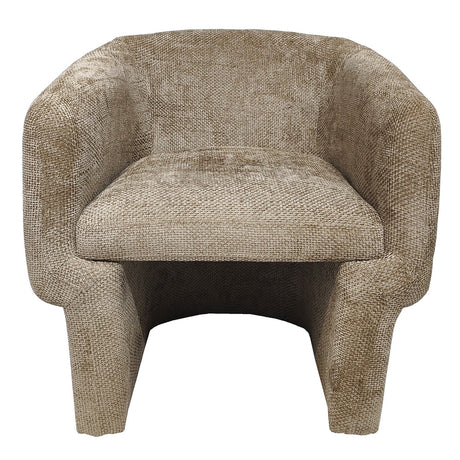Wichita Light Brown Chenille Lounge Chair from Midinmod - Luna Furniture
