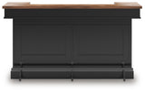 Wildenauer Brown/Black Bar Table and 4 Barstools from Ashley - Luna Furniture