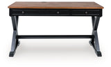 Wildenauer Brown/Black 60" Home Office Desk from Ashley - Luna Furniture