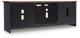 Wildenauer Brown/Black 76" TV Stand from Ashley - Luna Furniture