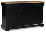 Wildenauer Brown/Black Dining Buffet from Ashley - Luna Furniture