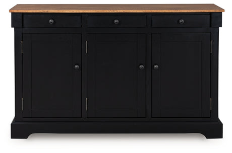 Wildenauer Brown/Black Dining Buffet from Ashley - Luna Furniture