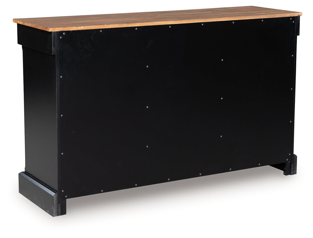 Wildenauer Brown/Black Dining Buffet from Ashley - Luna Furniture