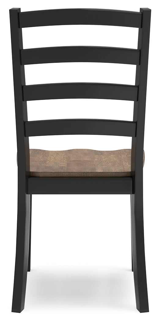 Wildenauer Dining Table and 4 Chairs in Brown/Black from Ashley - Luna Furniture