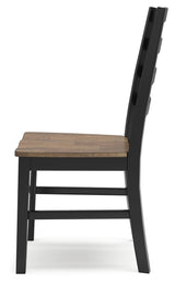 Wildenauer Dining Table and 6 Chairs in Brown/Black from Ashley - Luna Furniture
