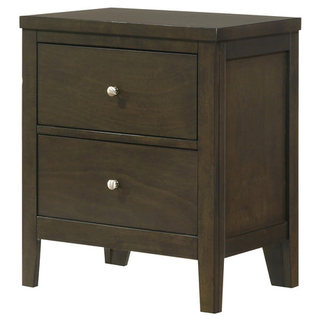 Wilkes Dark Cocoa 2-Drawer Nightstand from Coaster - Luna Furniture