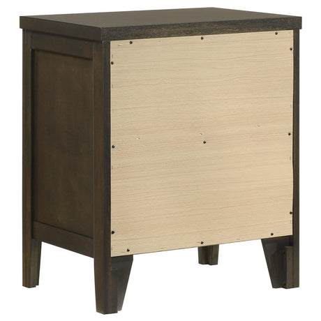 Wilkes Dark Cocoa 2-Drawer Nightstand from Coaster - Luna Furniture