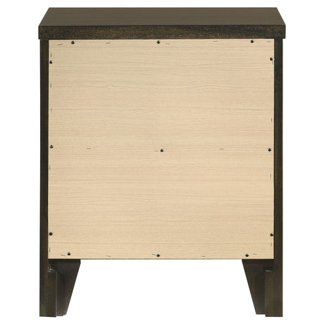Wilkes Dark Cocoa 2-Drawer Nightstand from Coaster - Luna Furniture