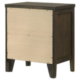 Wilkes Dark Cocoa 2-Drawer Nightstand from Coaster - Luna Furniture
