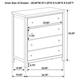 Wilkes Dark Cocoa 4-Drawer Chest from Coaster - Luna Furniture