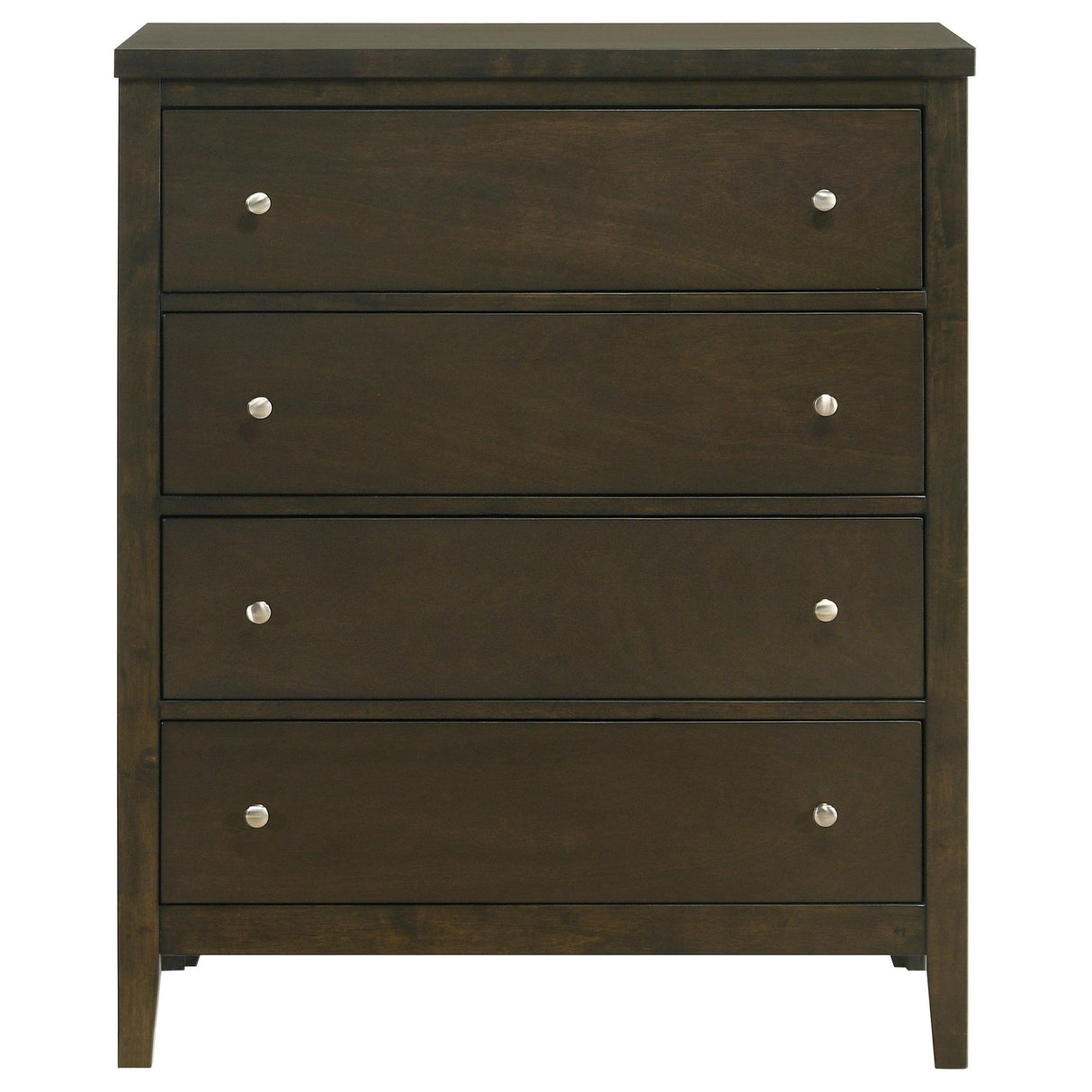 Wilkes Dark Cocoa 4-Drawer Chest from Coaster - Luna Furniture