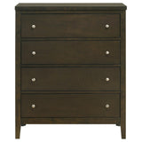Wilkes Dark Cocoa 4-Drawer Chest from Coaster - Luna Furniture