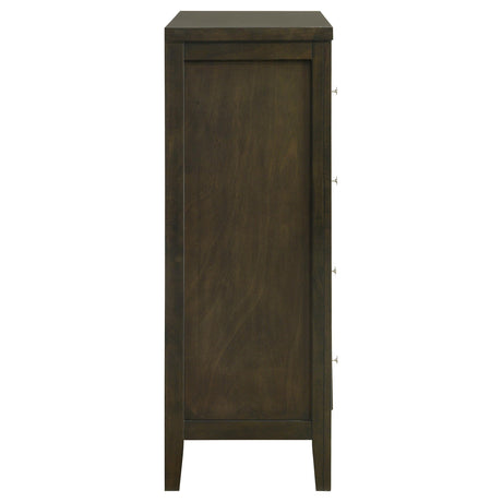 Wilkes Dark Cocoa 4-Drawer Chest from Coaster - Luna Furniture