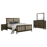 Wilkes Dark Cocoa 4-Piece California King Bedroom Set from Coaster - Luna Furniture