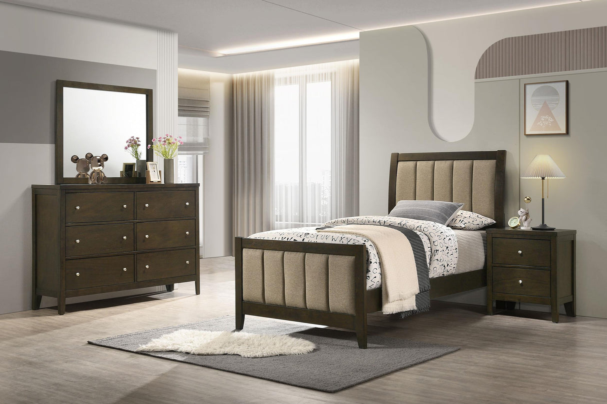 Wilkes 4-piece Twin Bedroom Set Dark Cocoa from Coaster - Luna Furniture